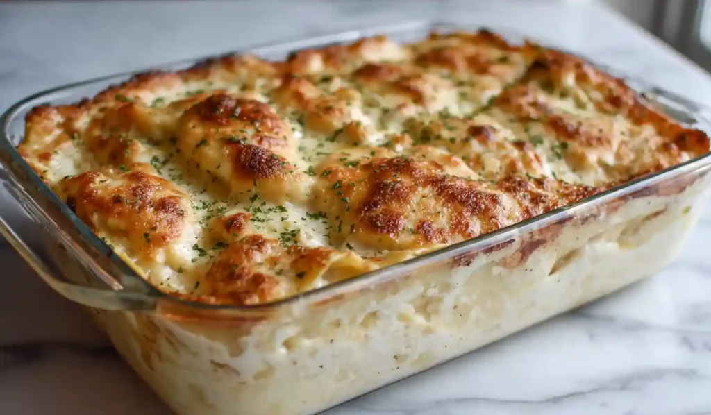 Chicken Alfredo Ravioli Lasagna