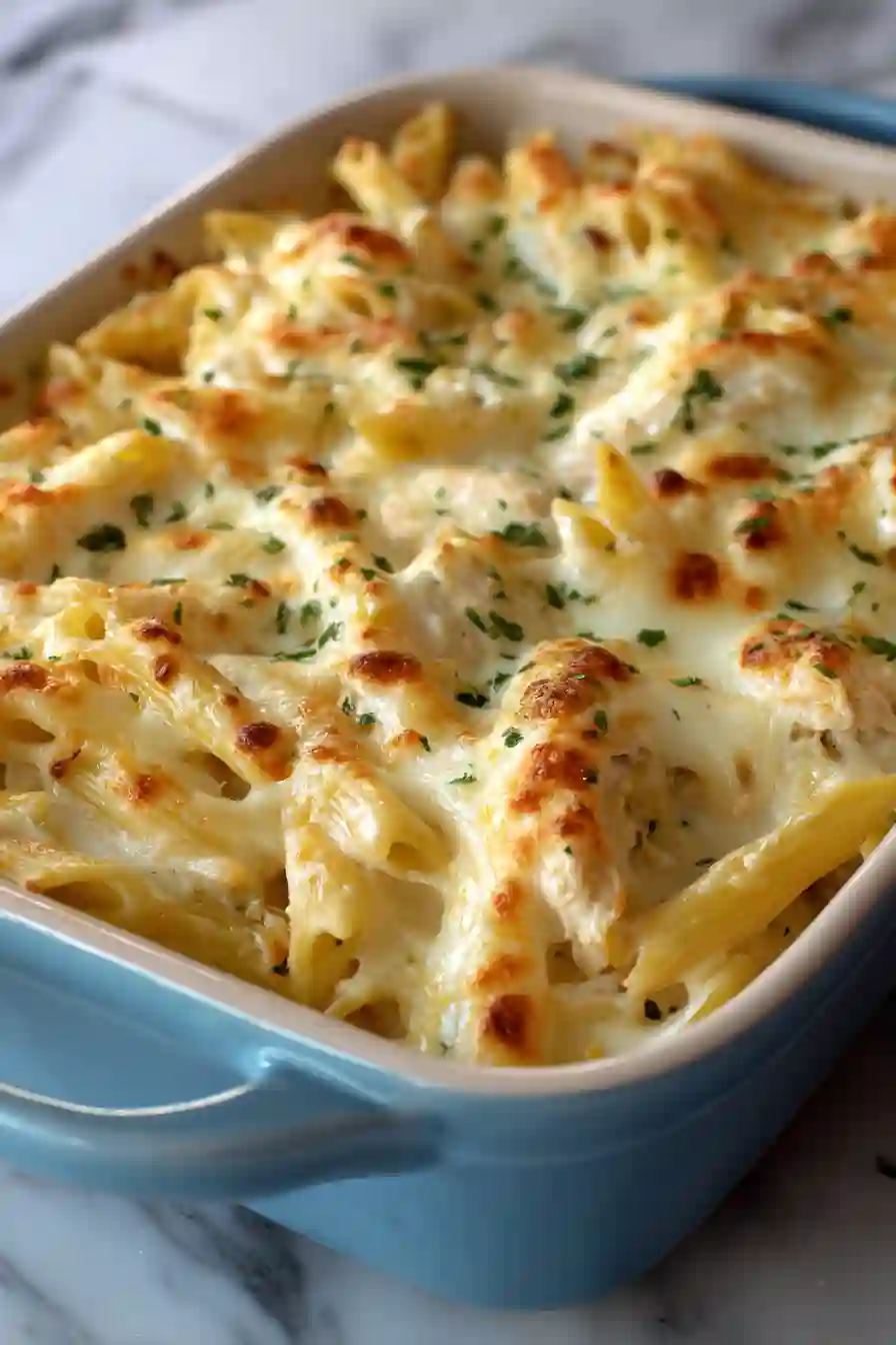 Creamy Chicken Alfredo Casserole