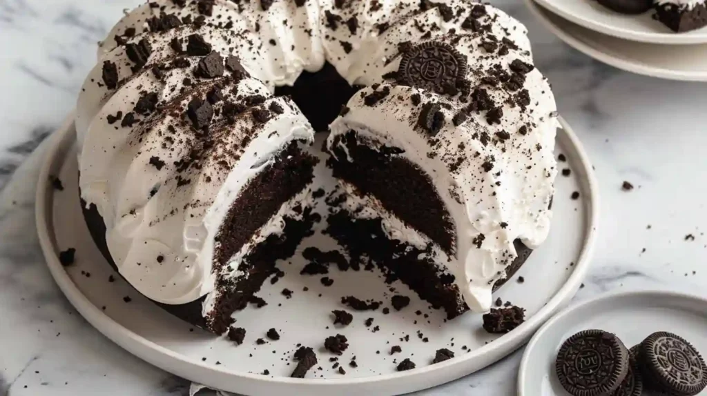 Cookies and Cream Bundt Cake