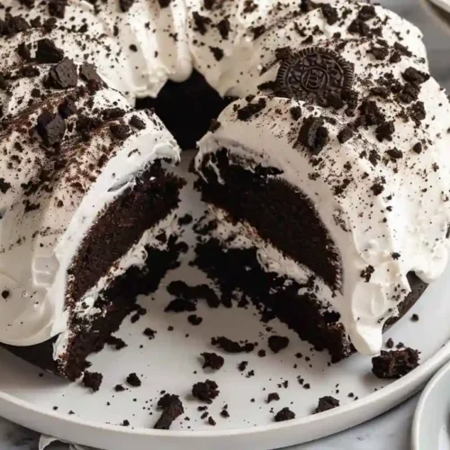 Cookies and Cream Bundt Cake