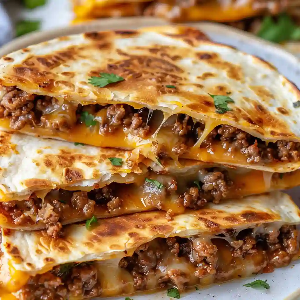Beef Quesadillas Crispy & Easy ; Cheesy in 20 Minutes
