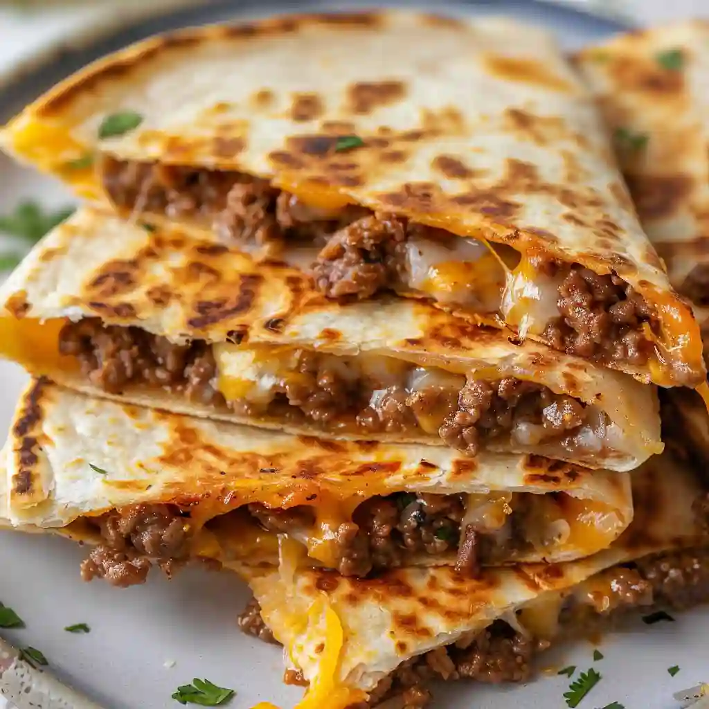 Beef Quesadillas Crispy & Easy ; Cheesy in 20 Minutes