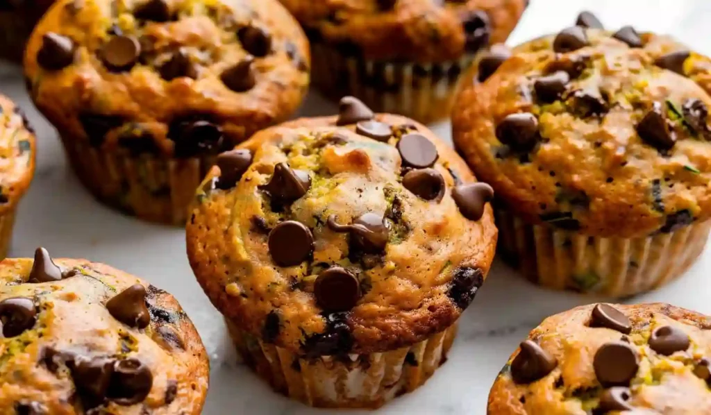 Chocolate Chip Zucchini Bread Muffins