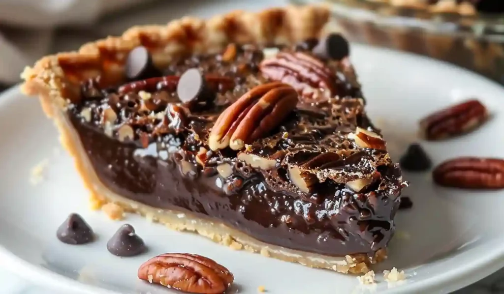 Chocolate Pecan Pie – Rich and Gooey Dessert Slice