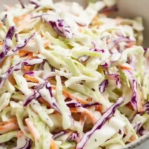 Classic Creamy Coleslaw in Bowl