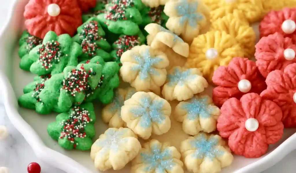 Classic Holiday Spritz Cookies