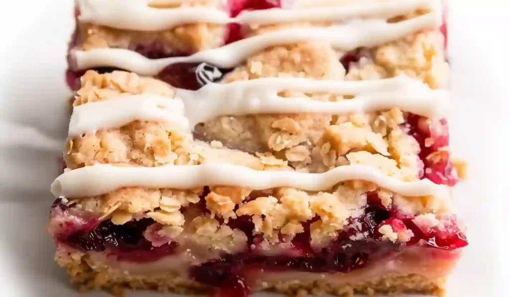 Cranberry Crumble Bars – Close Up Featured Image