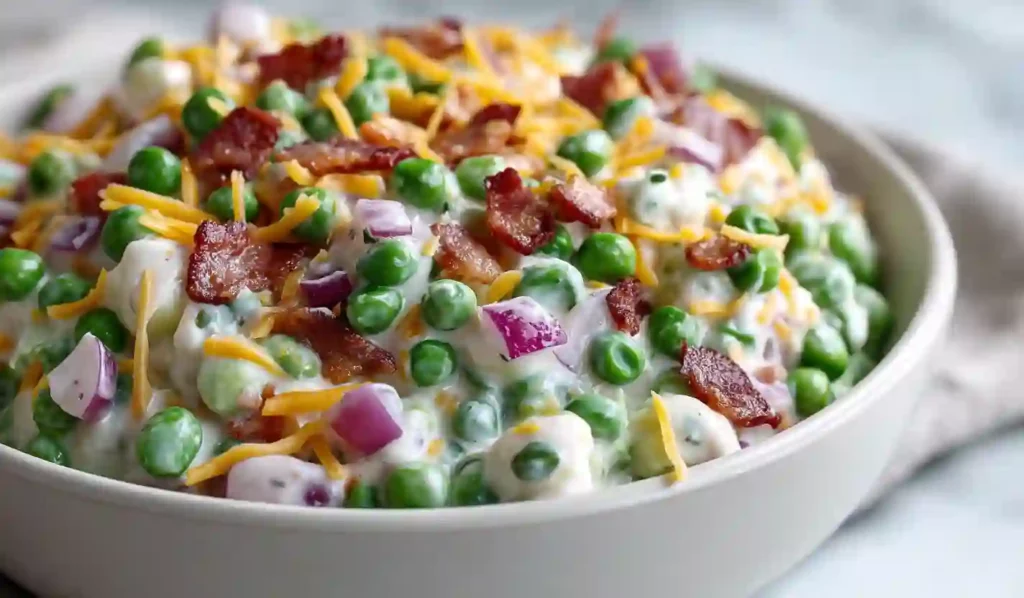 Creamy Bacon Pea Salad – Classic Cold Side Dish