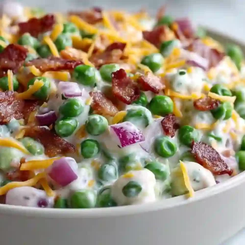 Pea Salad That Tastes Like Summer in a Bowl 3 Creamy Bacon Pea Salad – Classic Cold Side Dish