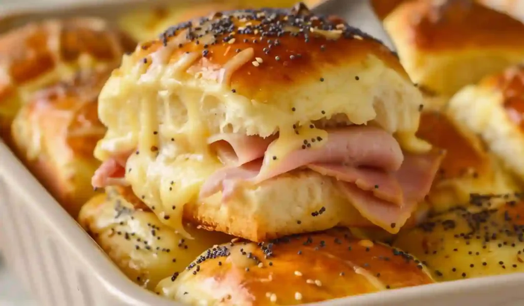 Ham and Cheese Sliders – Melty Party Sandwiches