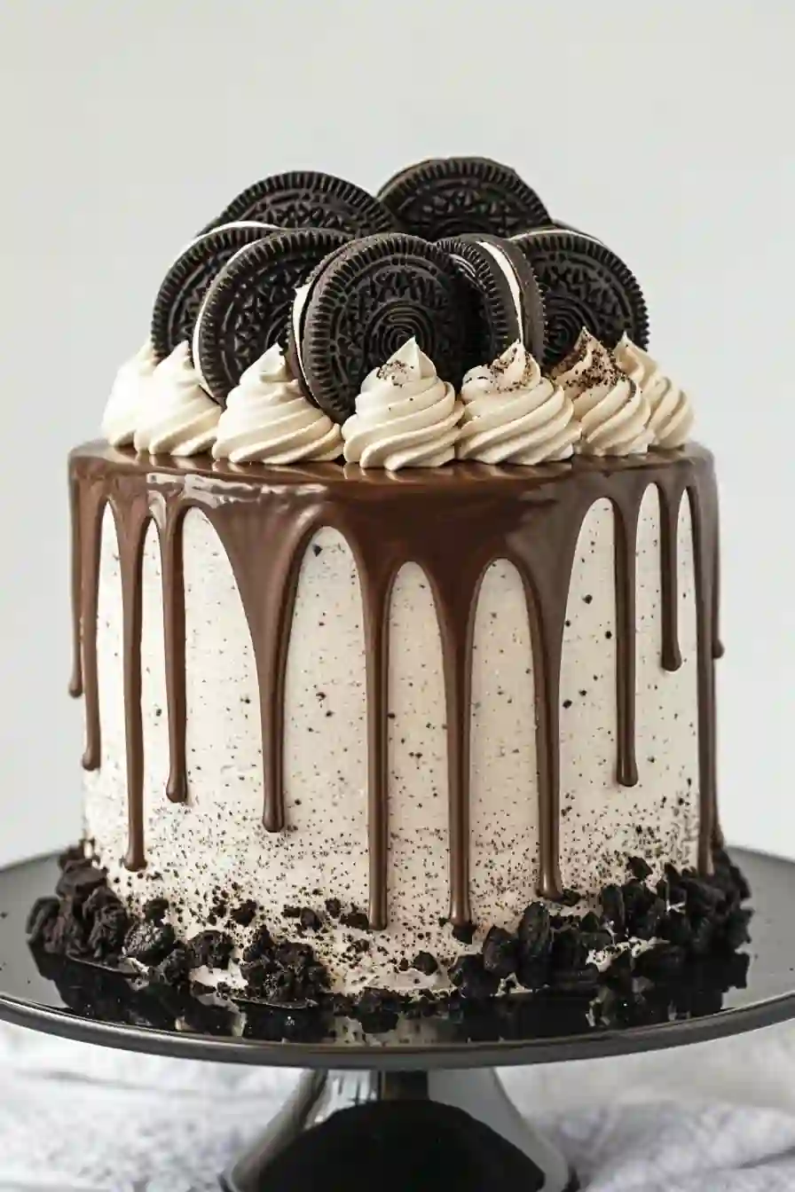 cookies and cream Oreo cake with chocolate