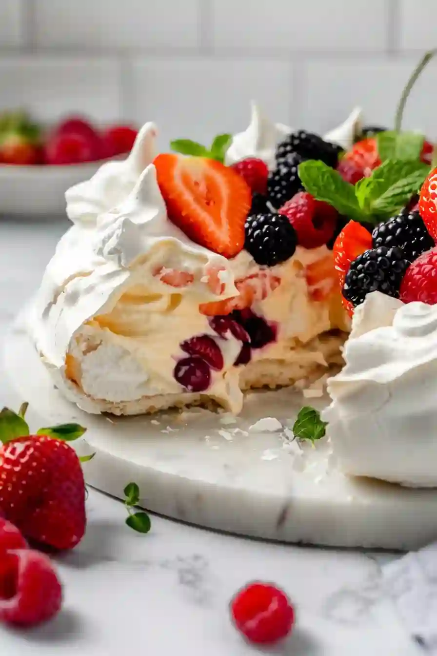 Pavlova: A Cloud-Like Summer Dessert to Melt Into 2 Pavlova with Fresh Berry Topping