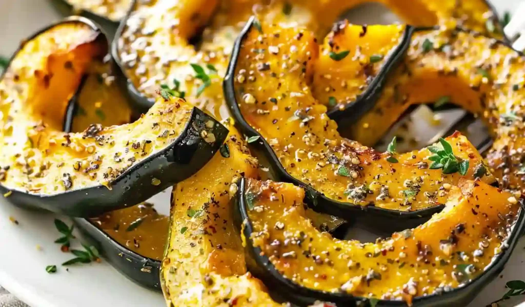 Roasted Acorn Squash Slices