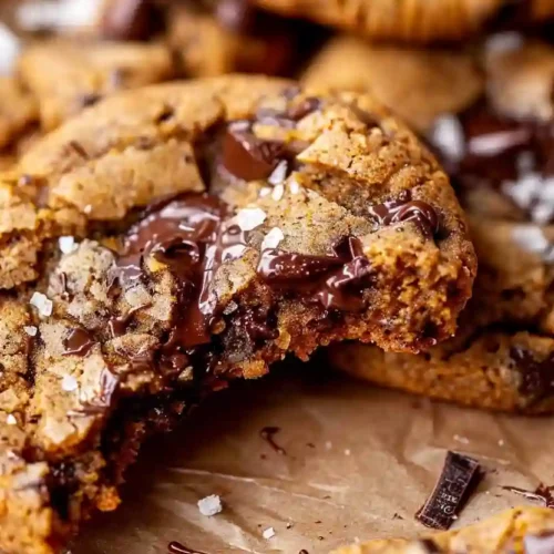 Soft Pumpkin Chocolate Chip Cookies on Parchment