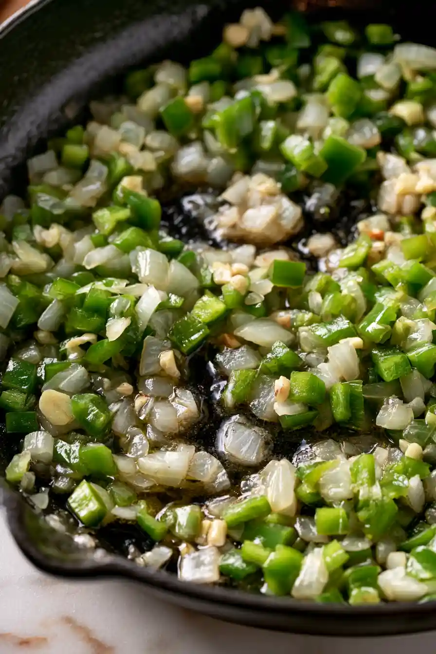 Easy Homemade Sloppy Joe Recipe 3 Soften the Onion and Green Bell Pepper