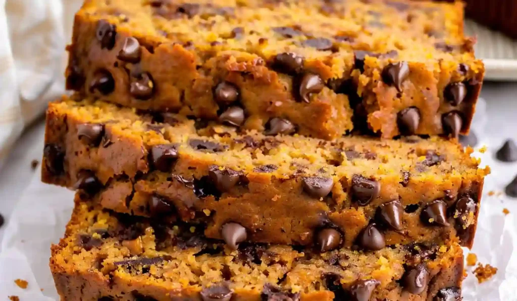 Pumpkin Chocolate Chip Bread – Pinterest Vertical Image