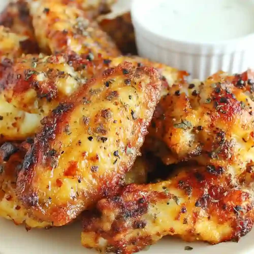 Crispy Air Fryer Lemon Pepper Wings for a Cozy, Protein-Packed Night 3 Crispy air fryer lemon pepper chicken wings with golden seasoning and charred edges