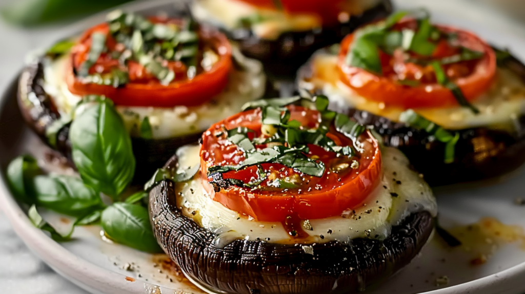 Melt-in-Your-Mouth Caprese Stuffed Garlic Butter Portobellos You’ll Make Again and Again