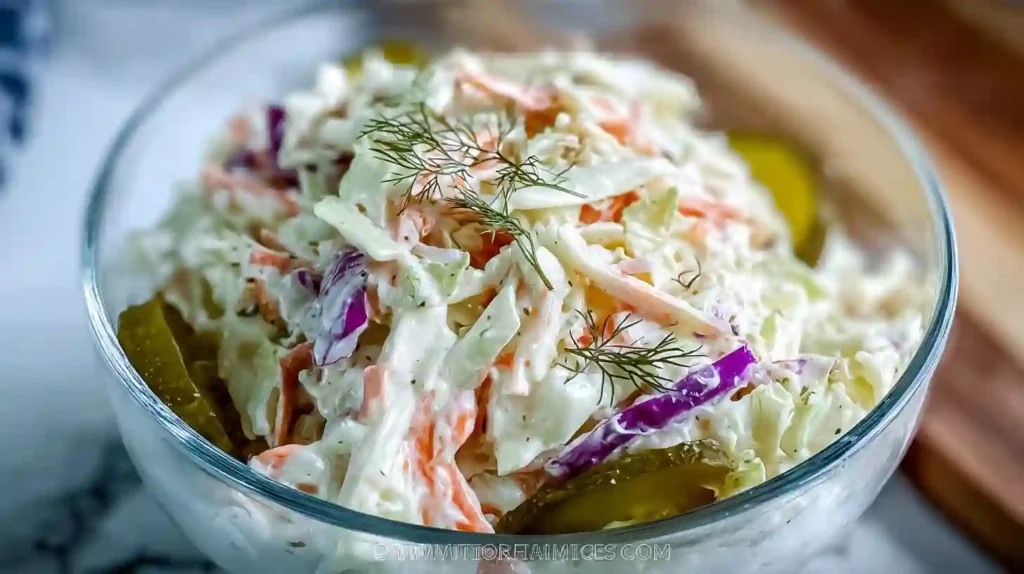Cozy Dill Pickle Coleslaw: Crunchy, Tangy, and Totally Irresistible!