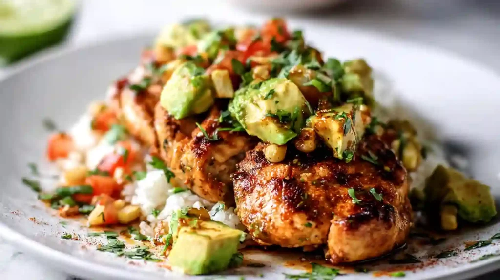 Zesty Fiesta Lime Chicken with Fresh Avocado Salsa