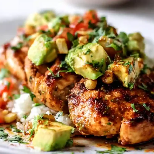 Zesty Fiesta Lime Chicken with Fresh Avocado Salsa