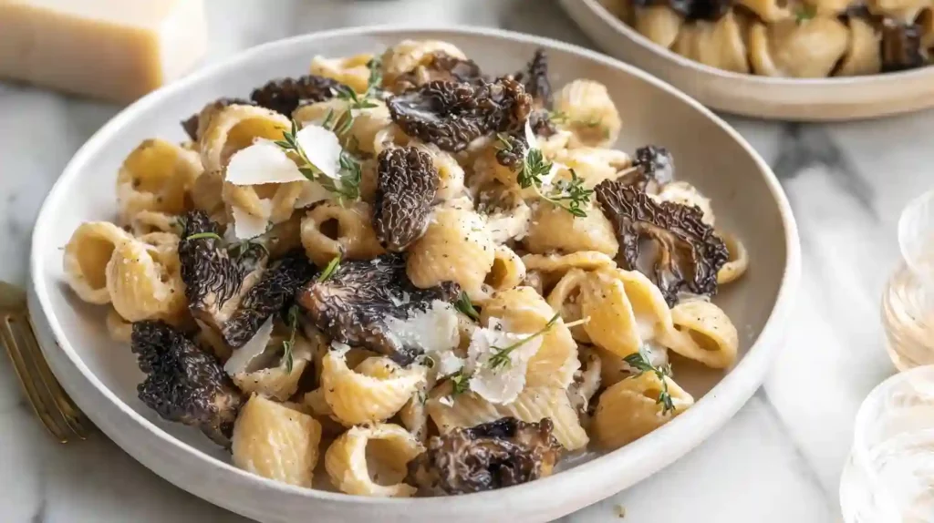 Cozy Morel Pasta with Cream, Parmesan & Fresh Thyme A Dreamy Weeknight Treat