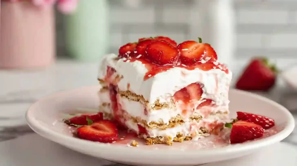 Heavenly No-Bake Strawberry Icebox Cake You’ll Crave All Summer