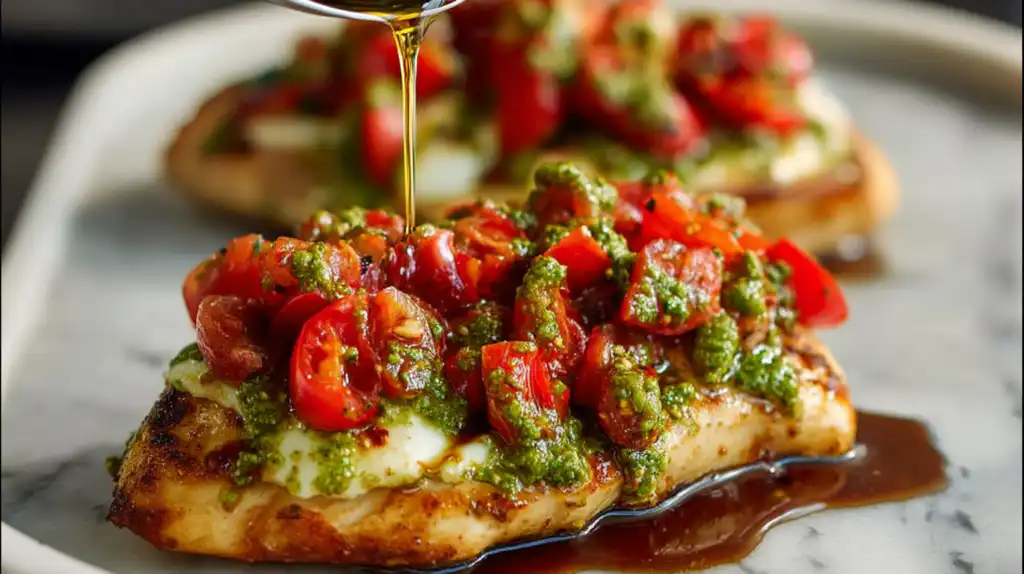 Cozy Pesto Bruschetta Chicken: Fresh, Fast & Bursting with Flavor