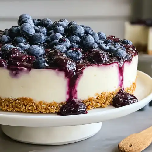 Irresistibly Easy No Bake Blueberry Cheesecake (Quick Dessert Magic!)