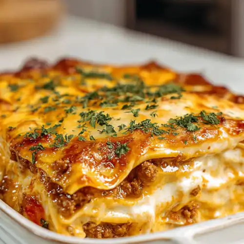 Ultimate Cheesy Baked Taco Lasagna – Family-Friendly Comfort Food