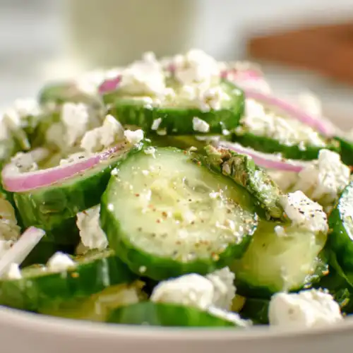 Bright & Fresh Cucumber Feta Salad (Ready in 10 Minutes!)