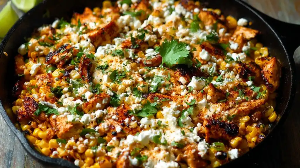 One Skillet Mexican Street Corn Chicken That Will Change Weeknight Dinner Forever