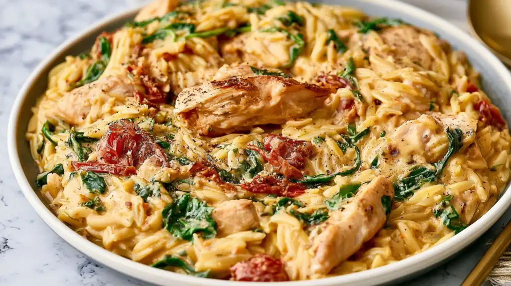 Creamy Tuscan Chicken Orzo: The Ultimate One-Pan Weeknight Comfort