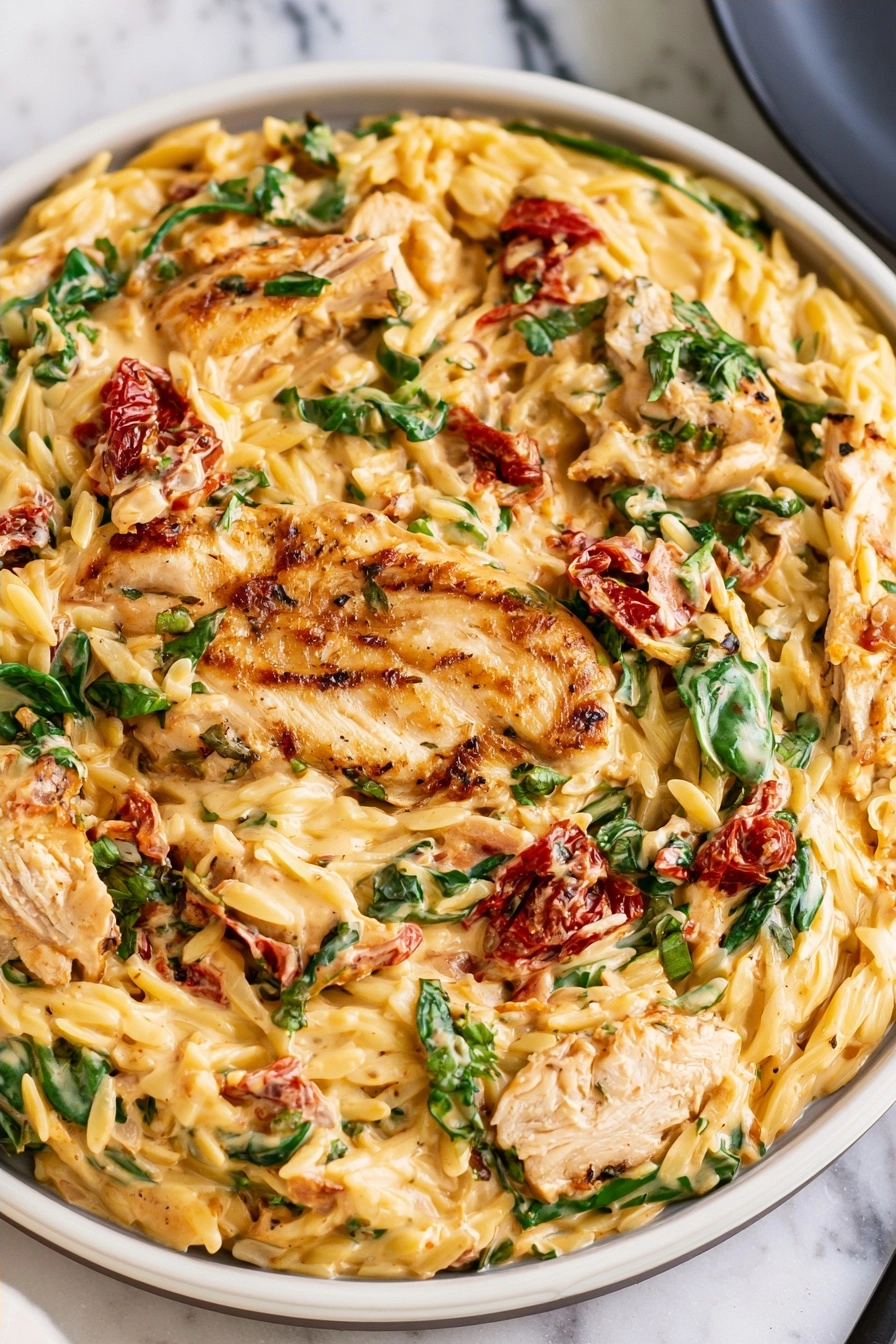 Creamy Tuscan Chicken Orzo: The Ultimate One-Pan Weeknight Comfort 2 image 1782667149450