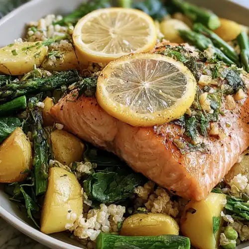The Best Lemon Garlic Salmon Bowls You'll Ever Make 3 The Best Lemon Garlic Salmon Bowls You'll Ever Make