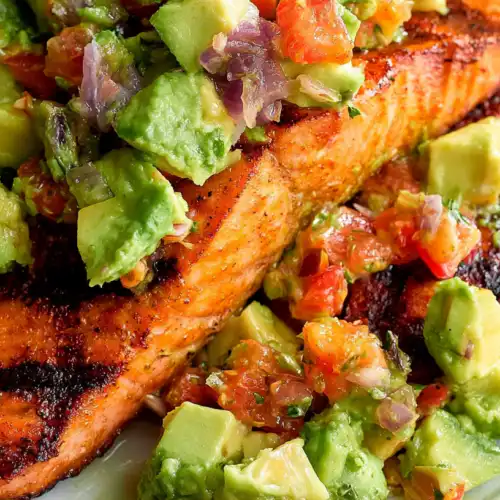 Flavor-Packed Grilled Salmon with Avocado Salsa 3 Flavor-Packed Grilled Salmon with Fresh Avocado Salsa
