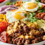 The Ultimate High Protein Cheeseburger Bowl for Easy Weeknight Dinners