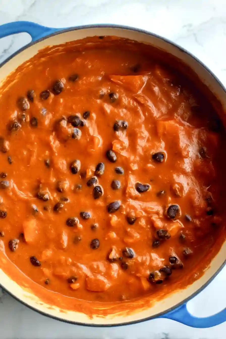 Sweet Potato Black Bean Chili 7 Finishing the Sweet Potato Black Bean Chili