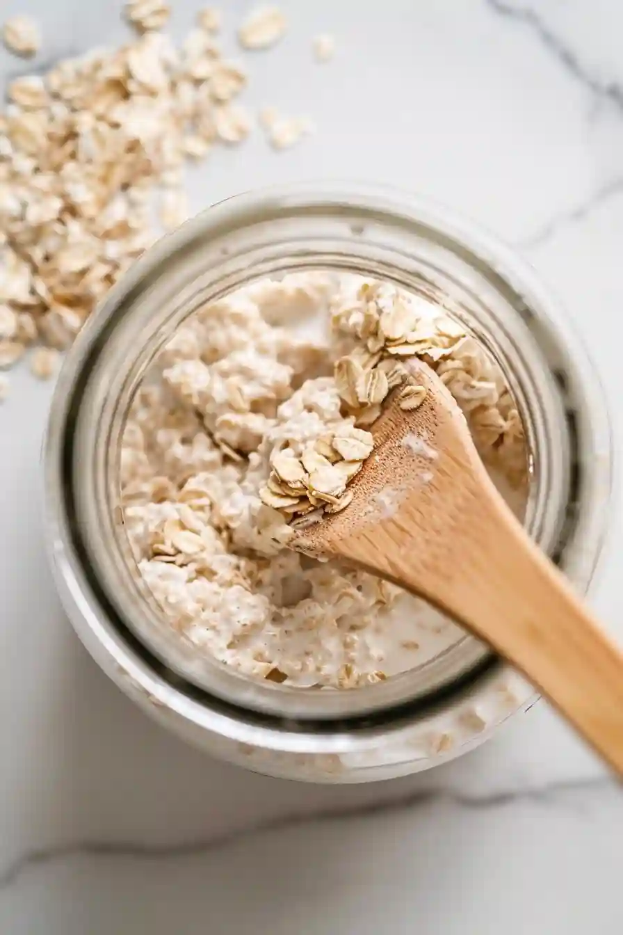 Mix the Oat Base for Apple Cinnamon Overnight Oats
