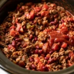 Slow Cooker Tailgate Chili 13 Add Everything to the Slow Cooker