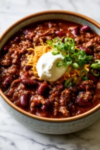 Serve the Tailgate Chili