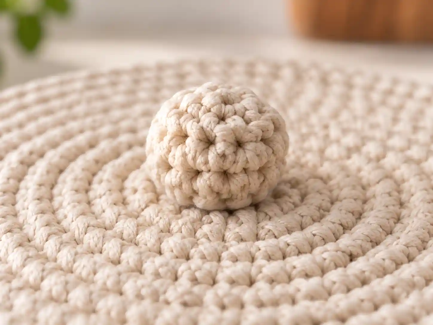 crochet basket interior close up compressed