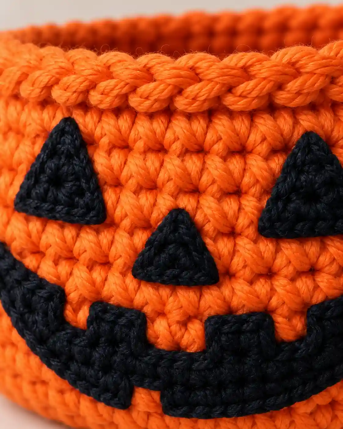halloween crochet basket rim detail compressed