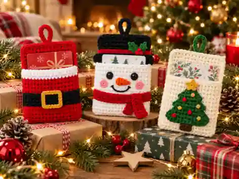 christmas crochet gift card holders 05 compressed