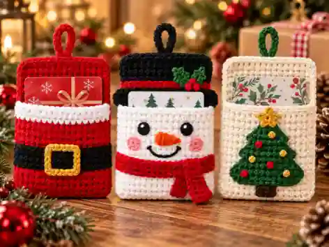 christmas crochet gift card holders 06 compressed